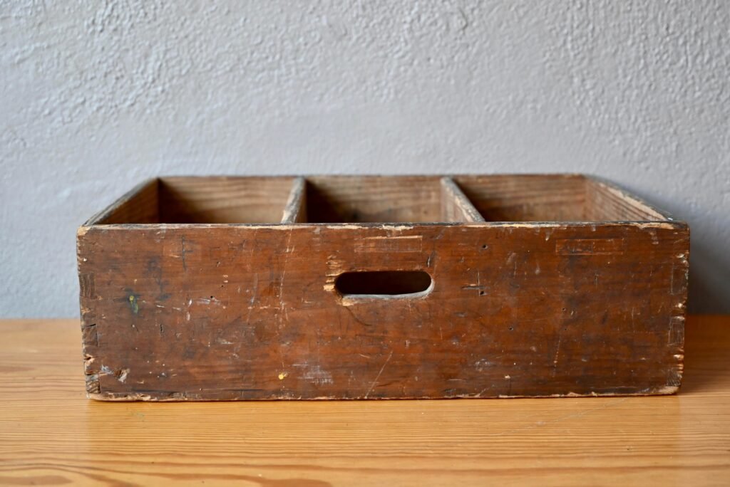 Fresh Look at Wooden Workshop Crate With Industrial Style Compartments For Sale At