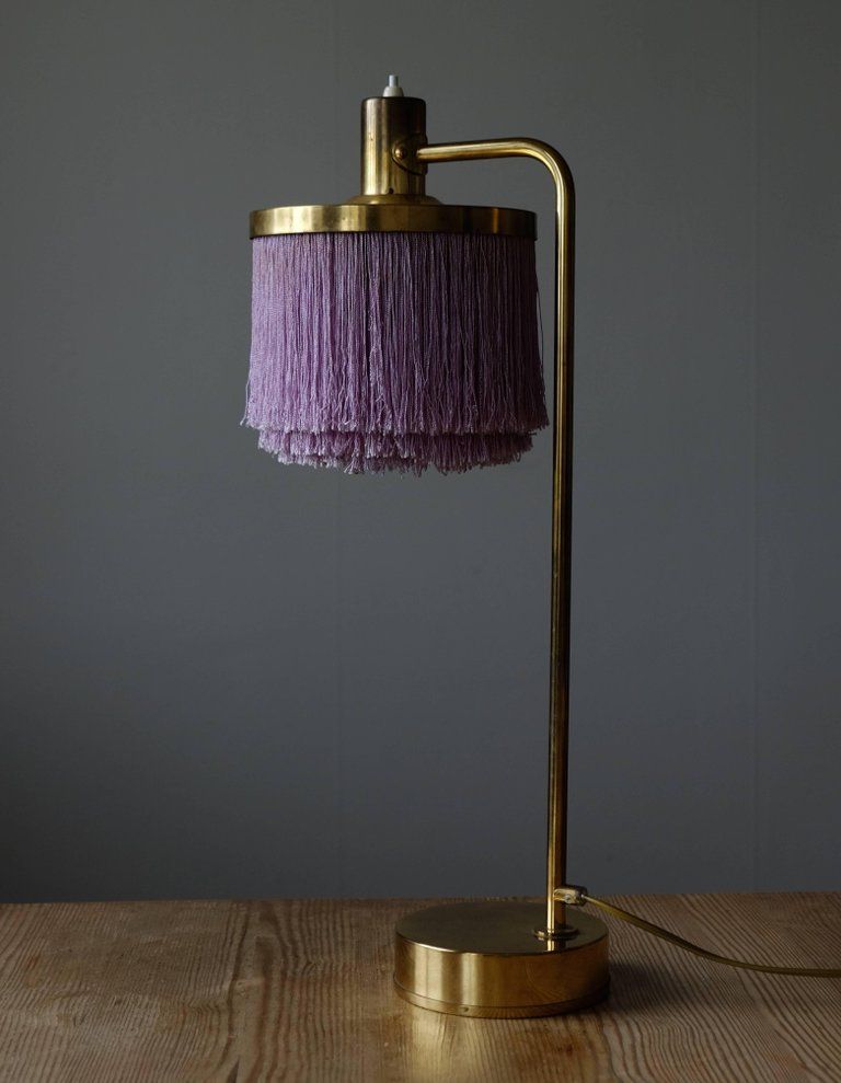 Lampada da tavolo B-140 vintage in ottone di Hans-Agne ...