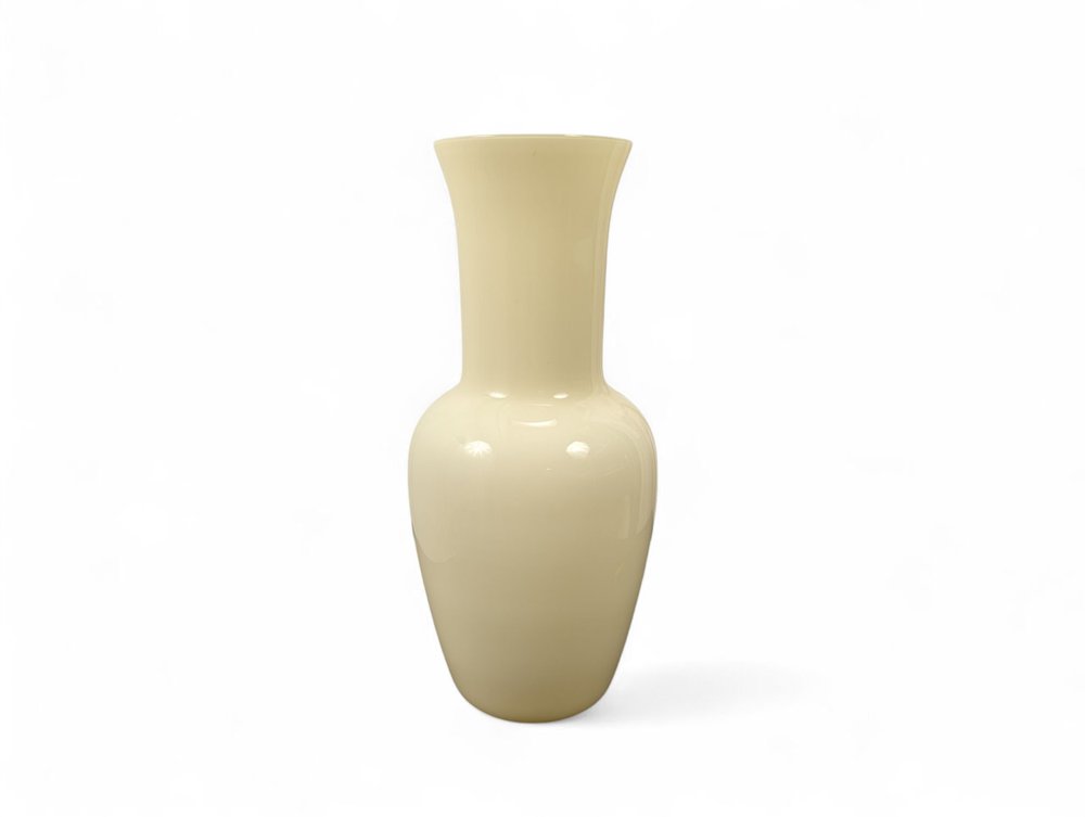 Large Cream Colored Vase from Venini Italia for sale at Pamono