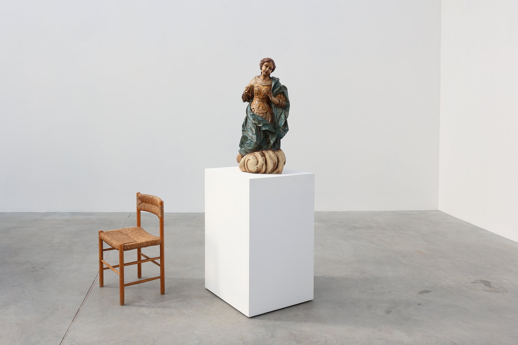 18th Century French Religious Statue of the Virgin Mary on a Cloud for ...