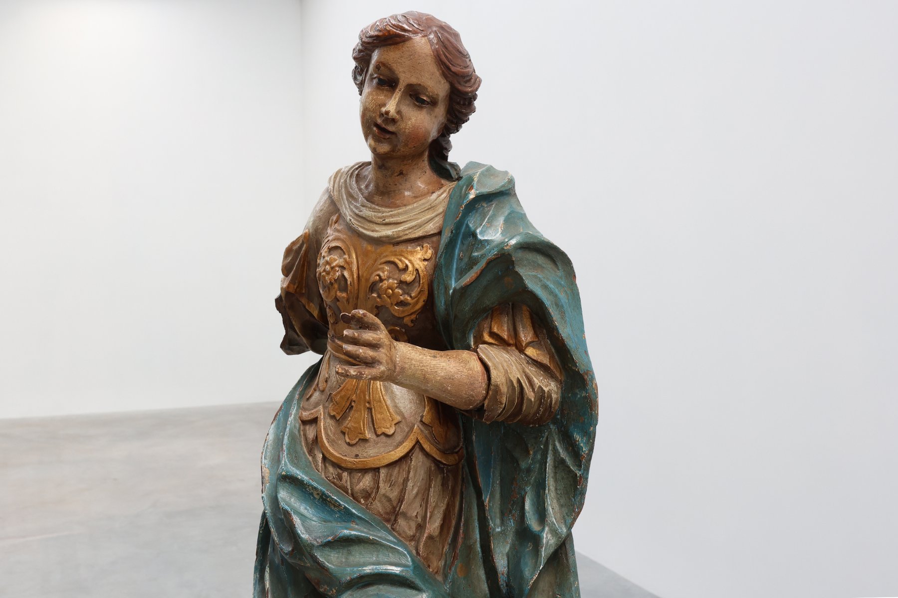 18th Century French Religious Statue of the Virgin Mary on a Cloud for ...