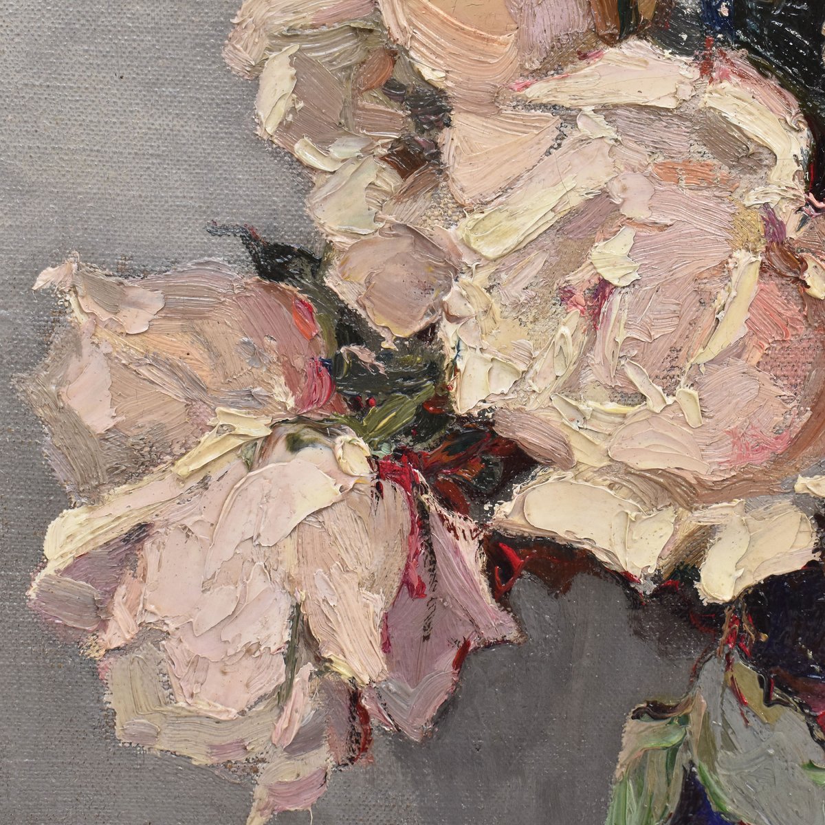 Maurice Alfred Decamps, Art Deco Still Life with Vase of White Roses ...