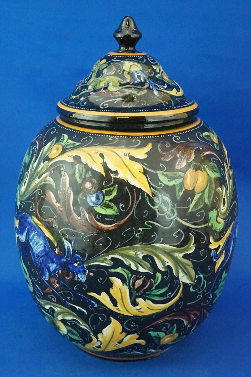 Vintage Neo-Renaissance Ceramic Potiche Vase by the MAP factory ...
