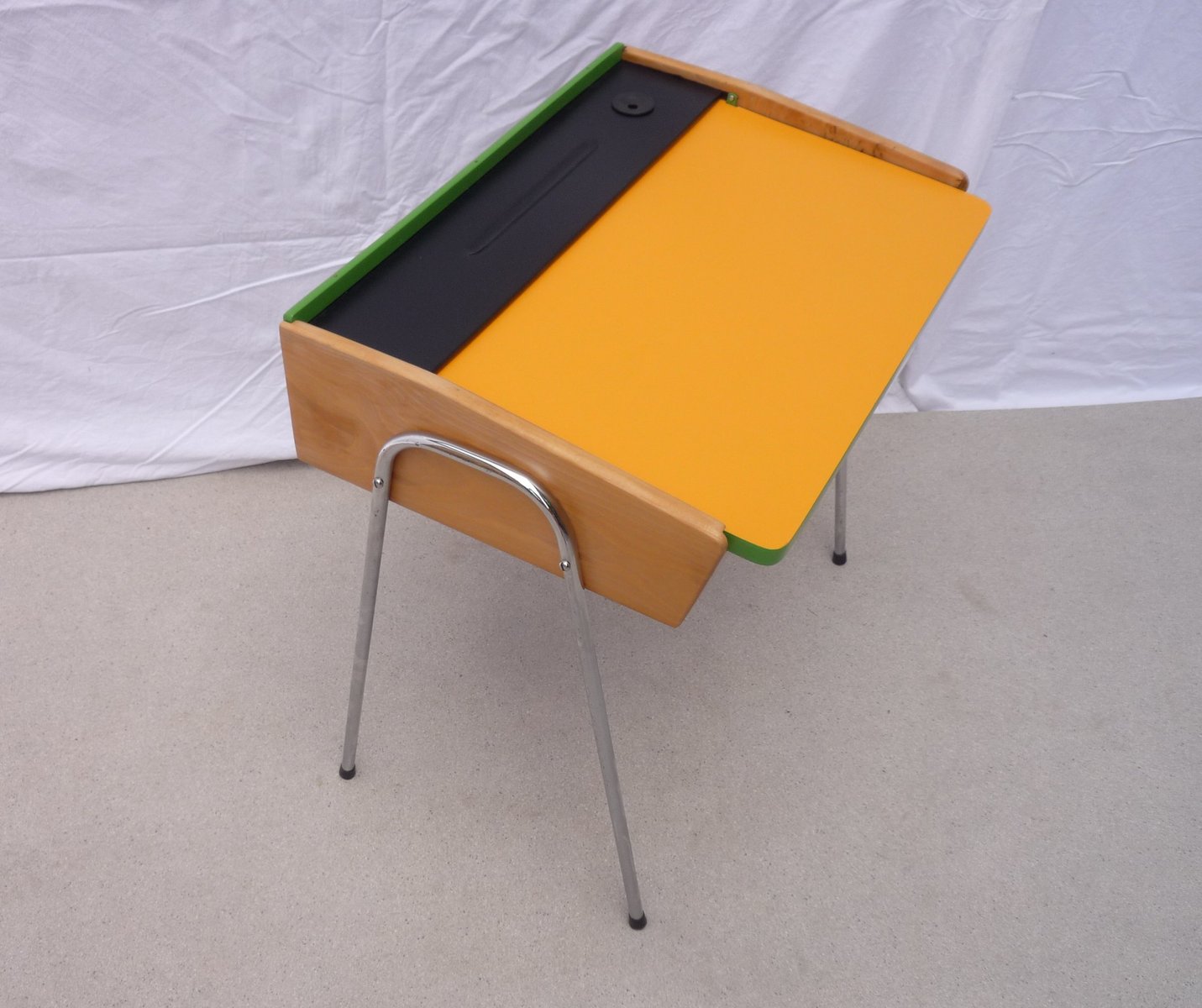 Vintage School Desk in Wood for sale at Pamono