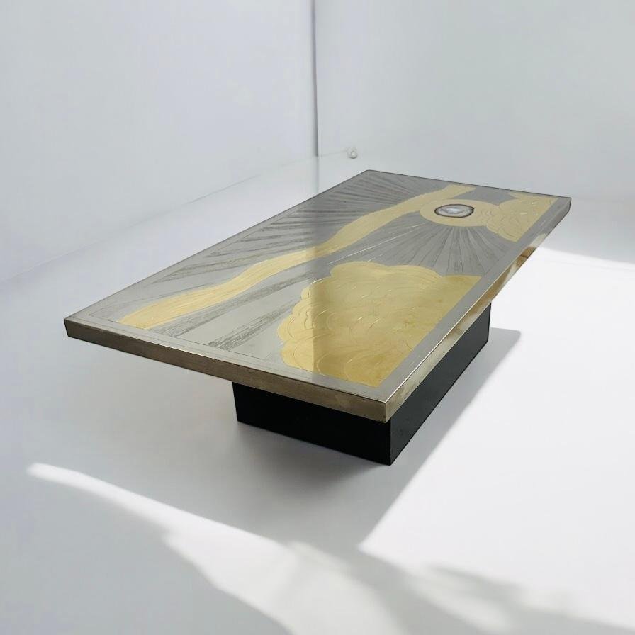Table Basse par Georges Mathias, 1980s en vente sur Pamono
