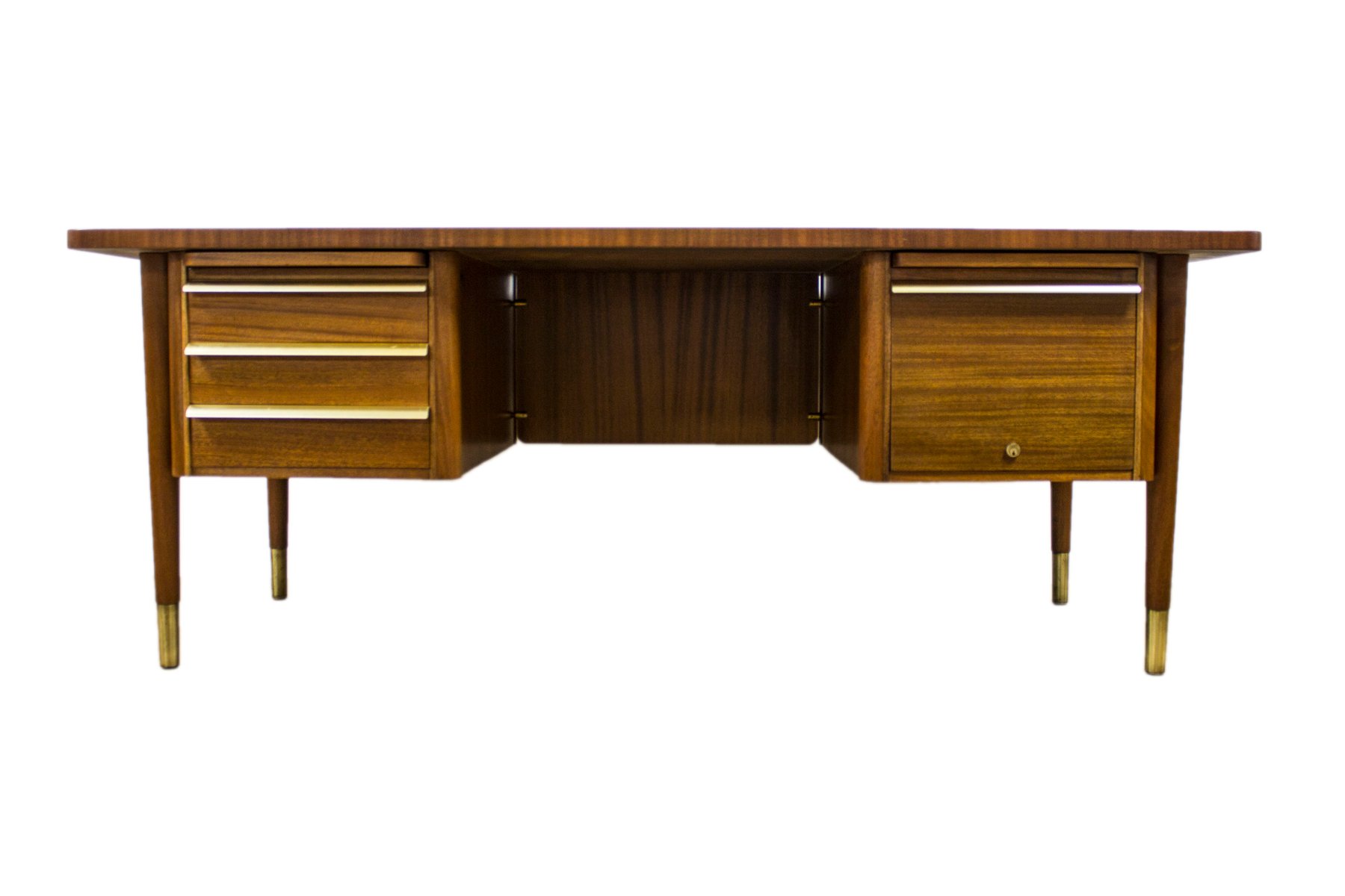 Vintage Rosewood And Brass Executive Desk From Abbess For At Pamono Vintage Rosewood And Brass Executive Desk From Abbess