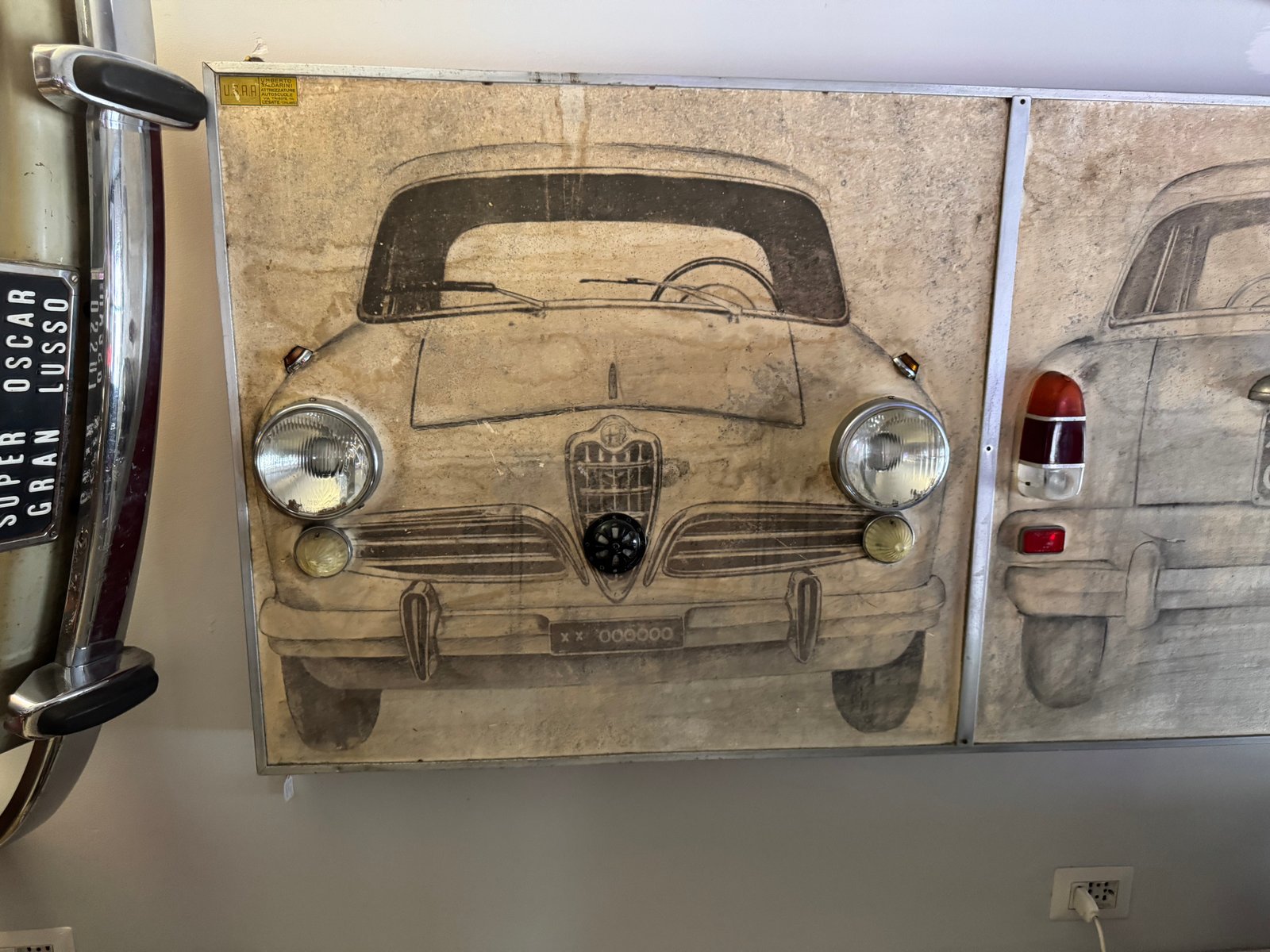 Driving School Panel from Alfa Romeo, 1950s for sale at Pamono