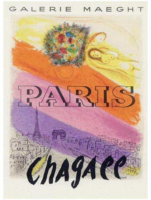 Marc Chagall, Paris Poster, 1959 for sale at Pamono
