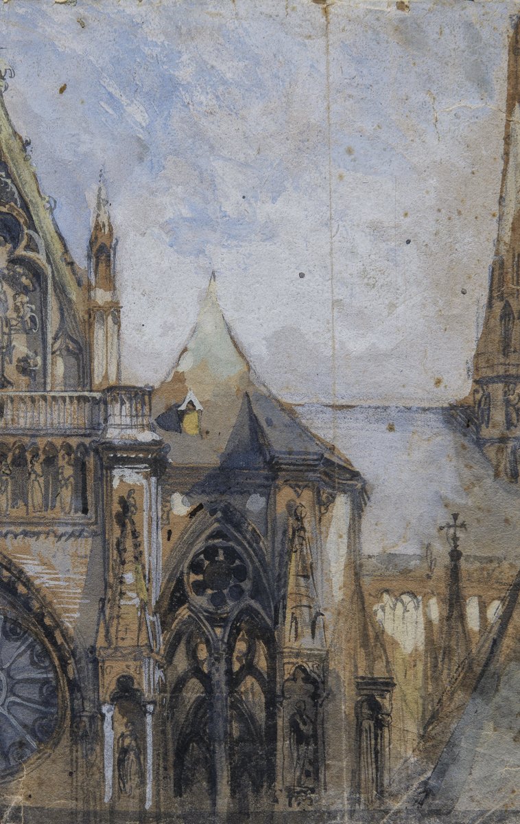 John Roshkin John Ruskin, 19th Century, Watercolor for sale at Pamono