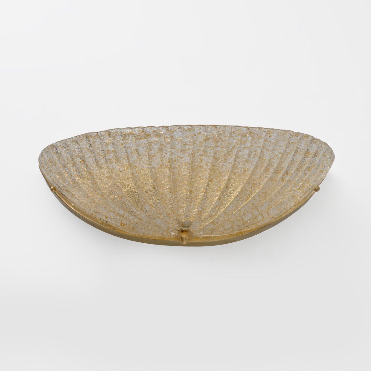 Mid-Century Modern Murano Glass Shell Sconces, 1990, Set of 2 for sale ...