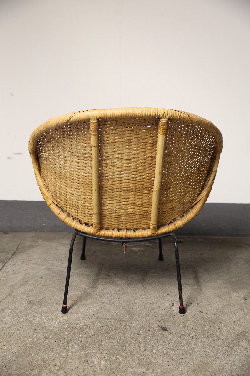 chaise en osier chaise en osier et bambou rondes 1950s en vente sur pamono chaise en osier chaise en osier et bambou rondes 1950s en vente sur pamono