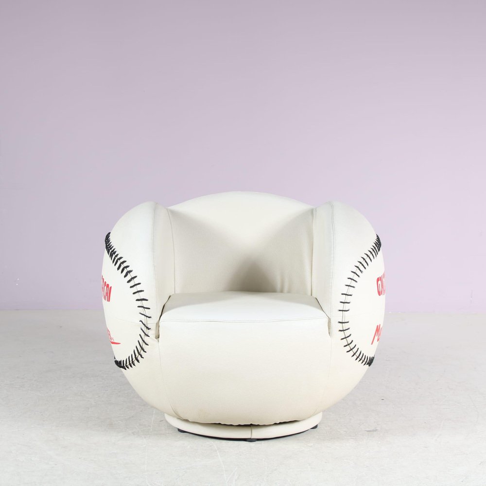 Vintage Pop Art Style Baseball Chair, 1980s for sale at Pamono