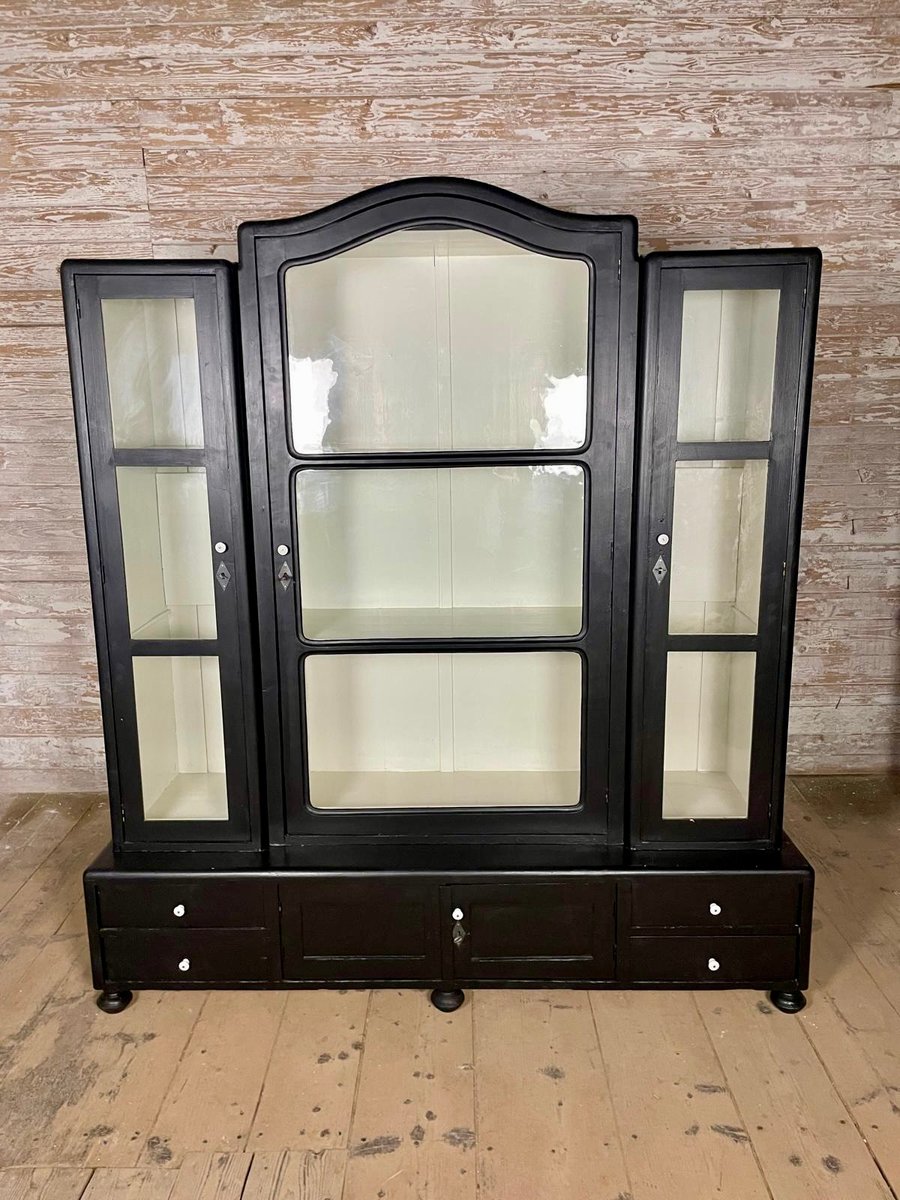 Curated visual reference: Picture Idea: Vintage Wood Display Cabinet For Sale At Pamono