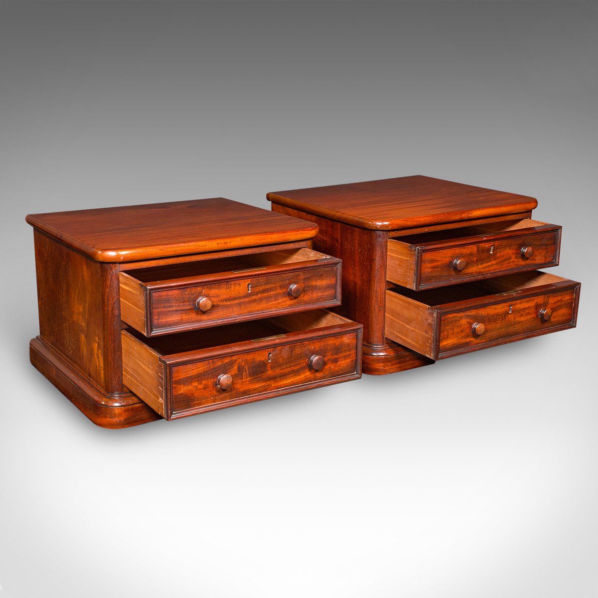 Antique English Collectors Chests, 1870, Set of 2 for sale at Pamono
