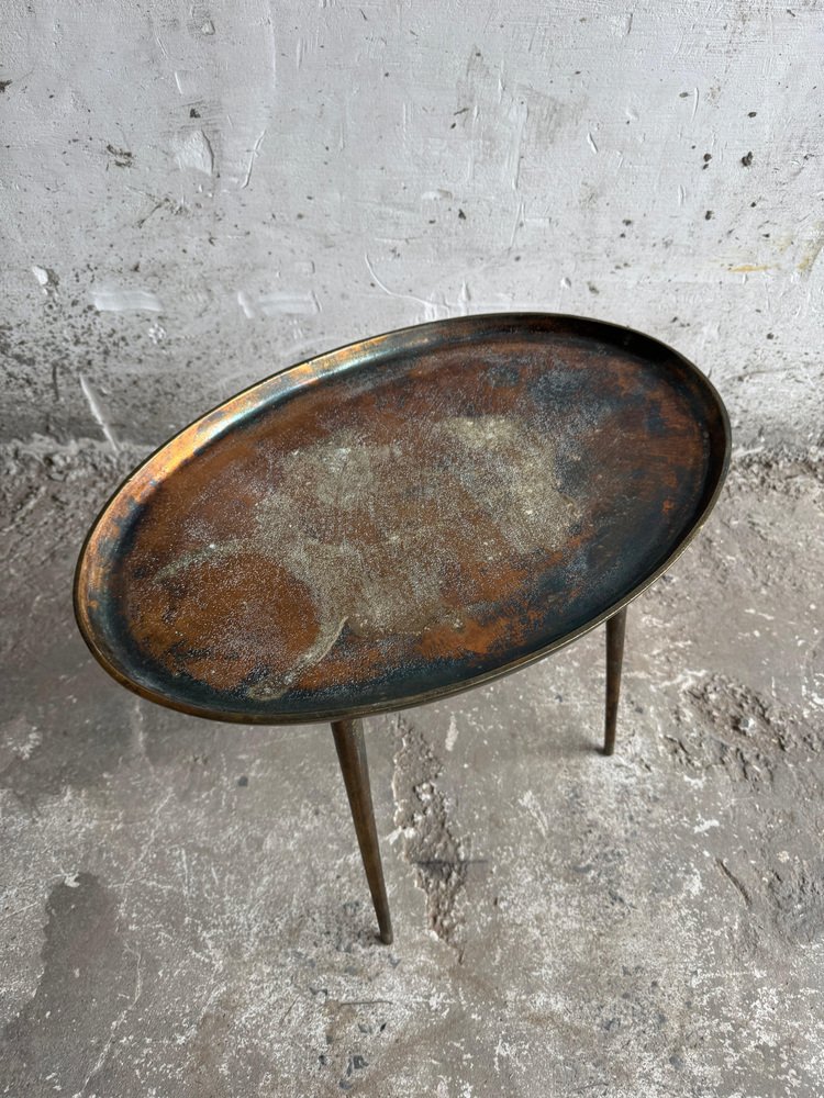 Mid-Century Modern Italian Brass Tripod Side Table, 1950s for sale at ...