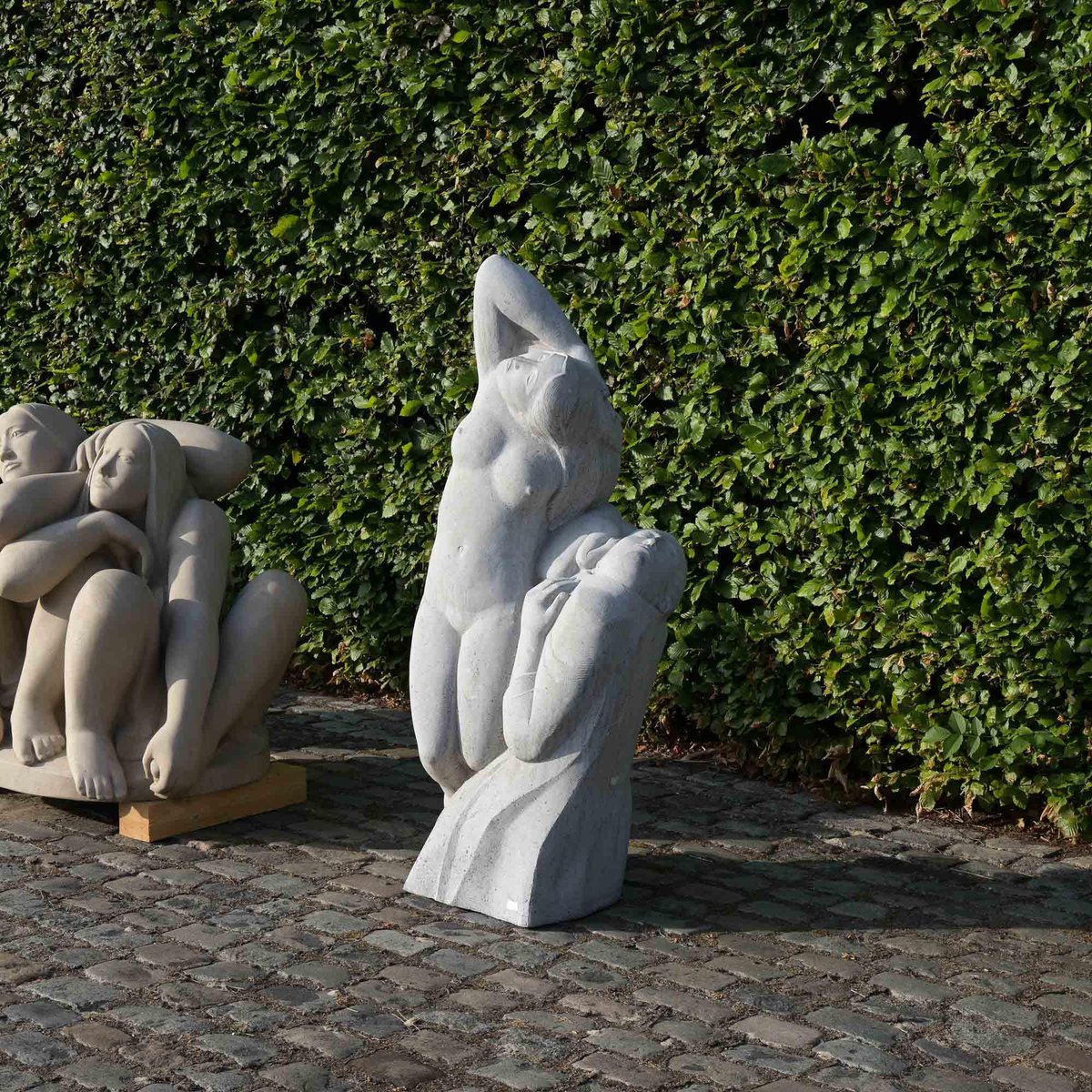 Blue Stone Statue by Jan Keustermans, 1980s for sale at Pamono