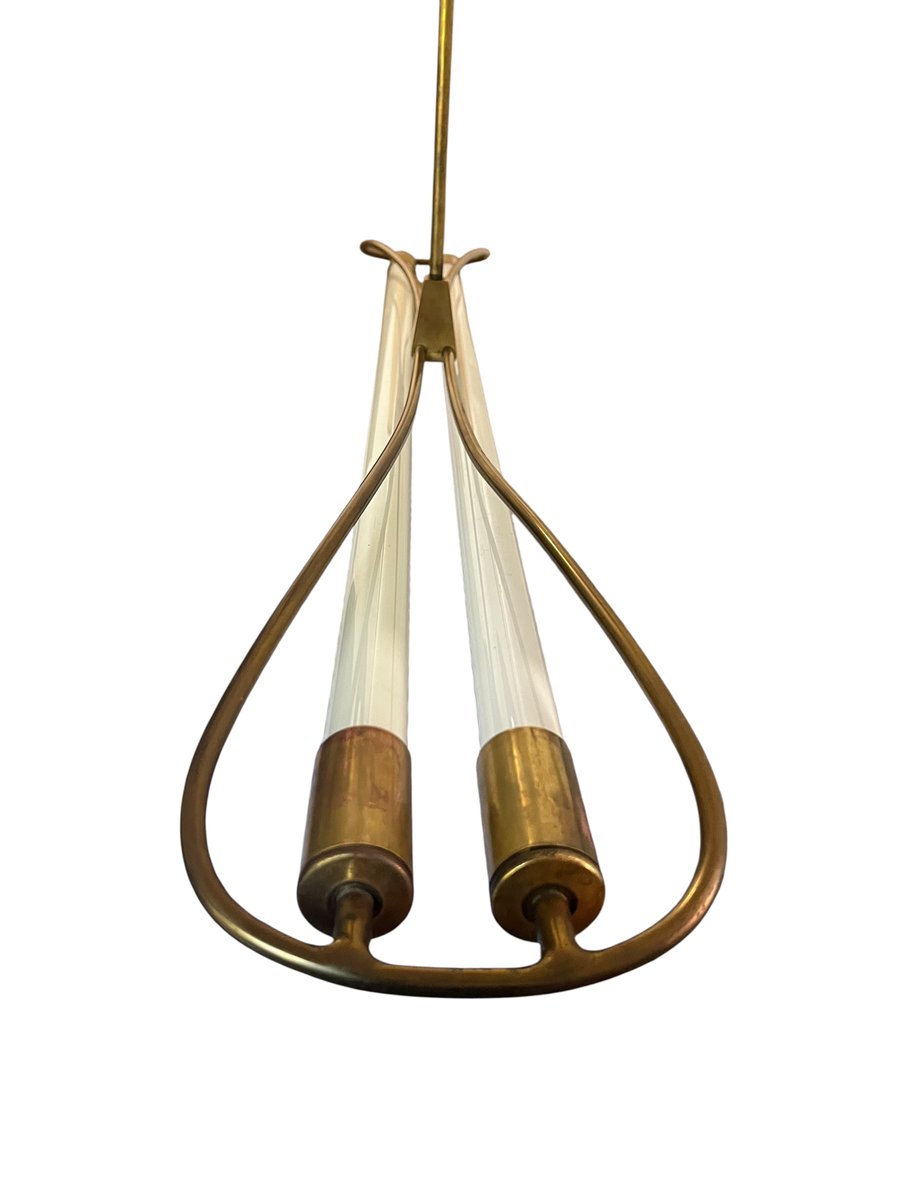 Art Deco Industrial Brass Hanging Light by Kaiser & Co, 1930s for sale ... - Art Deco Industrial Lighting Design