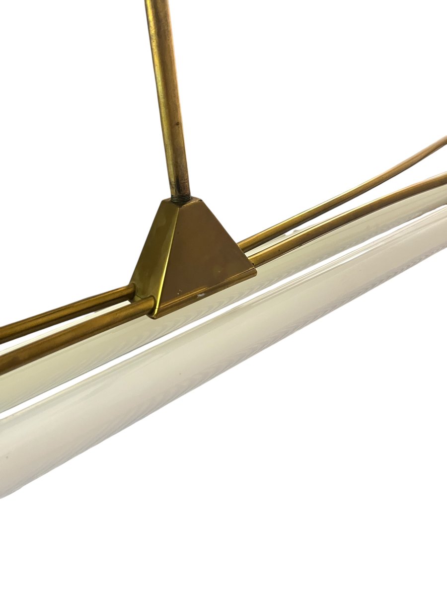 Picture of Art Deco Industrial Brass Hanging Light by Kaiser & Co, 1930s for sale ...