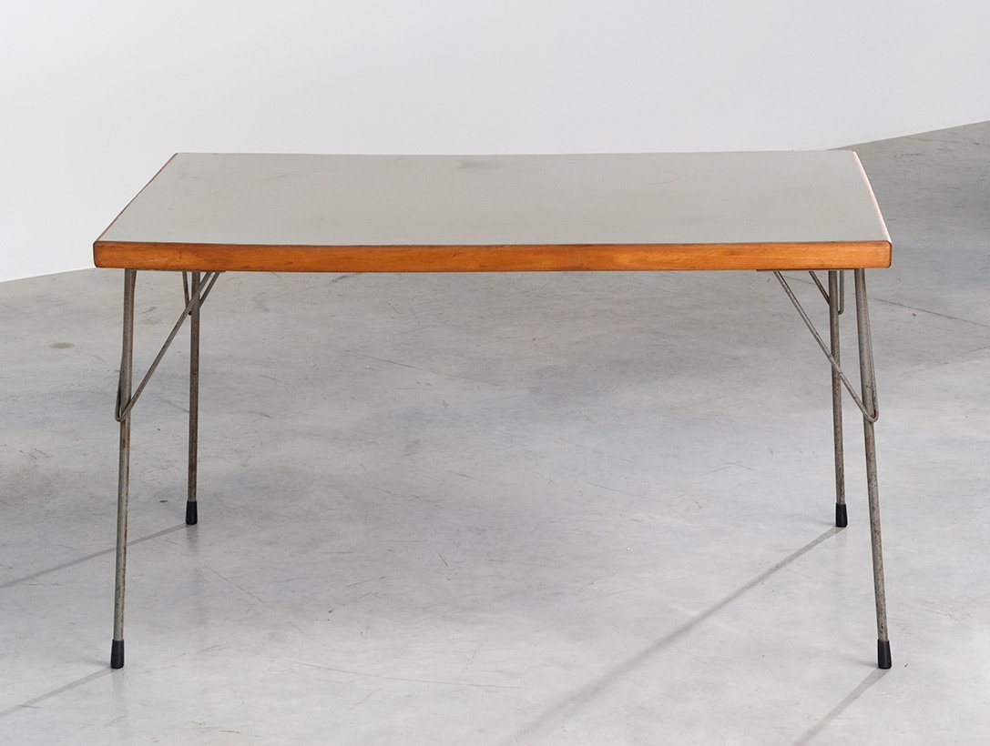 vintage industrial 3705 dinning table by wim rietveld for gispen YI-227747