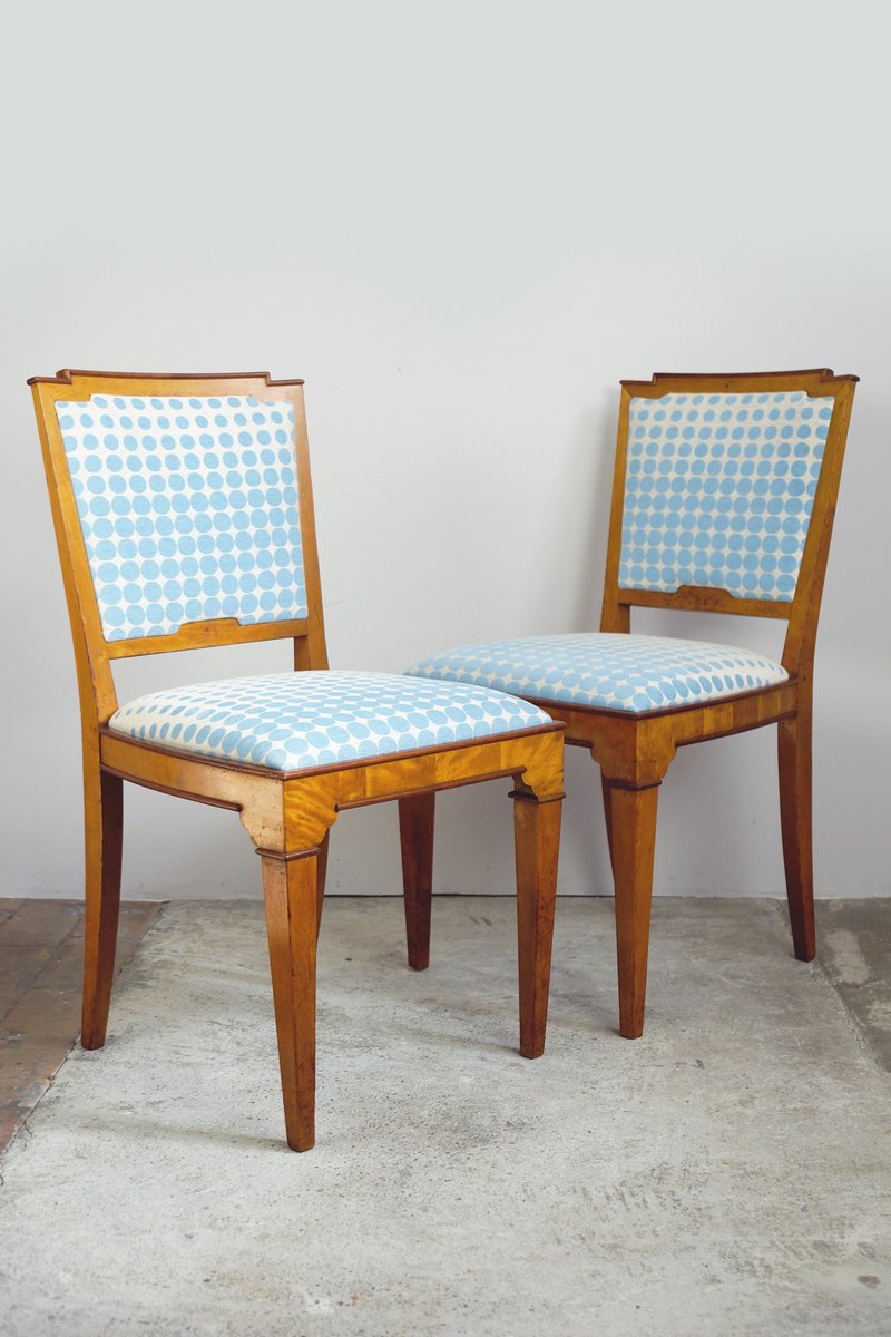 Sillas de comedor vintage, años 20. Juego de 2 en venta en Pamono