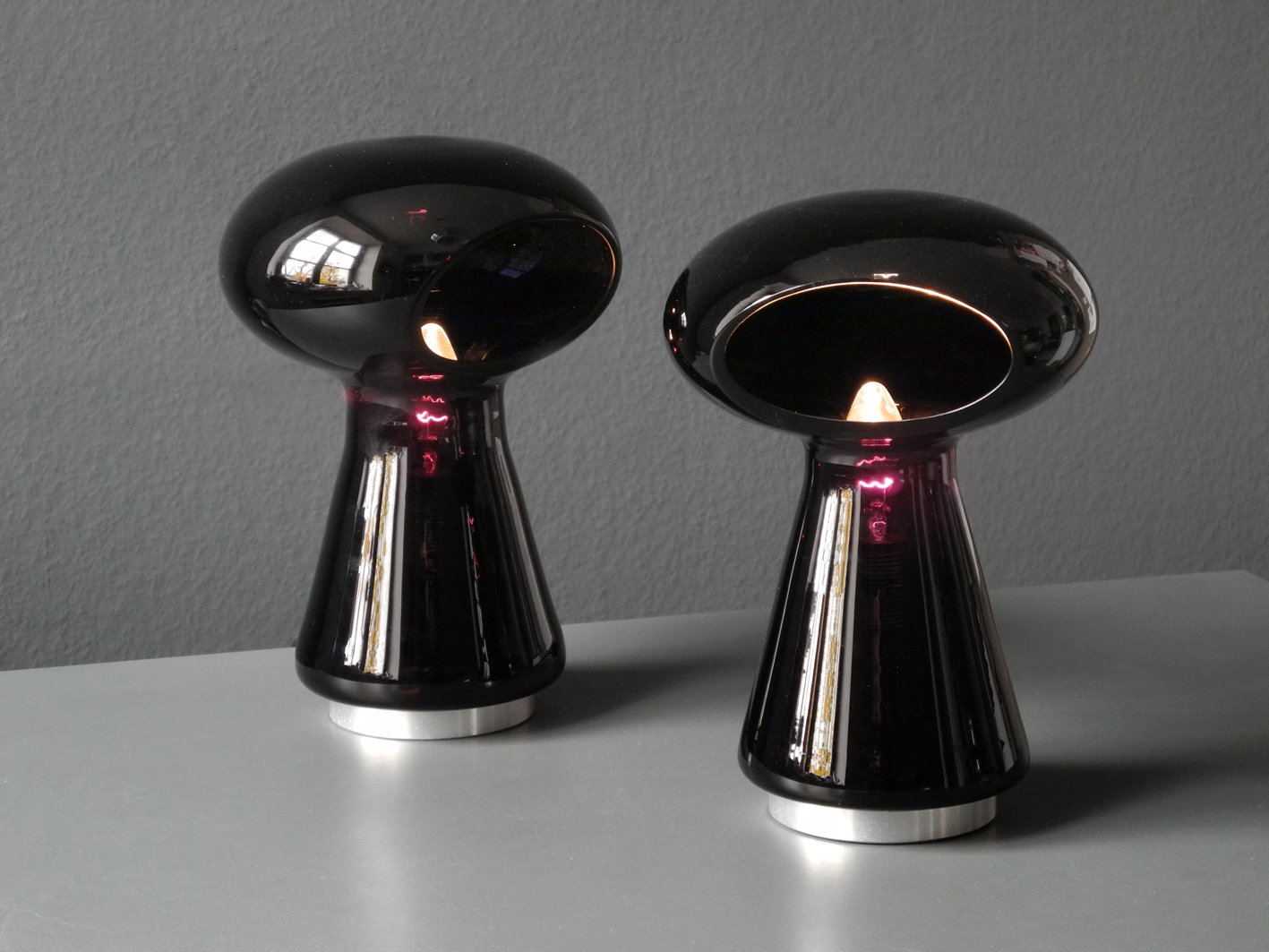 Mouth N Dark Purple Murano Gl Table Lamps By Michael Red For Price Per Set