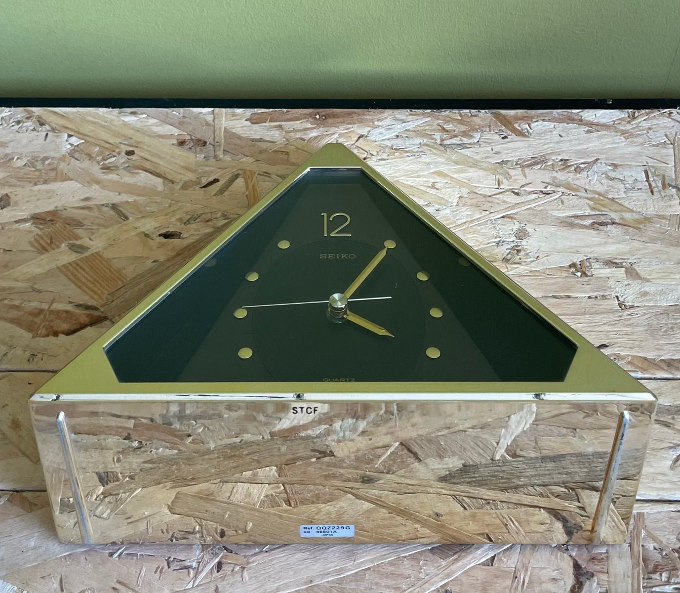 Pyramid Quartz Clock by Seiko, Japan, 1980s for sale at Pamono