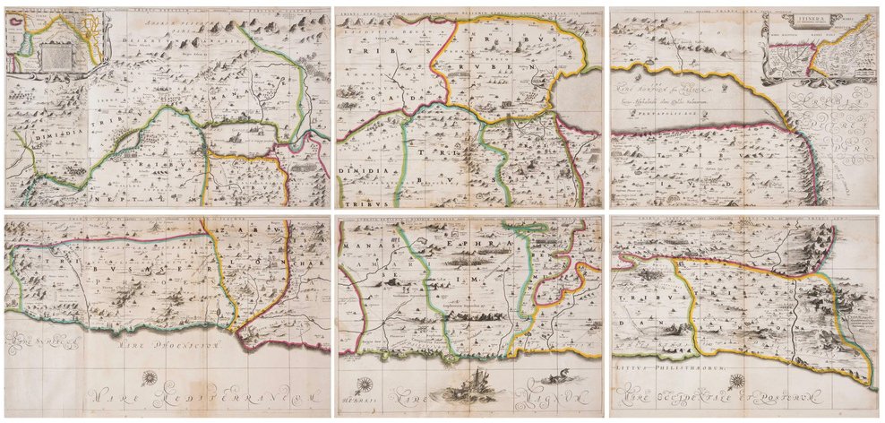 Biblische Karte Der 12 Stämme Israels – Gartenflagge 30,5 X 45,7 Cm, Historisches Design