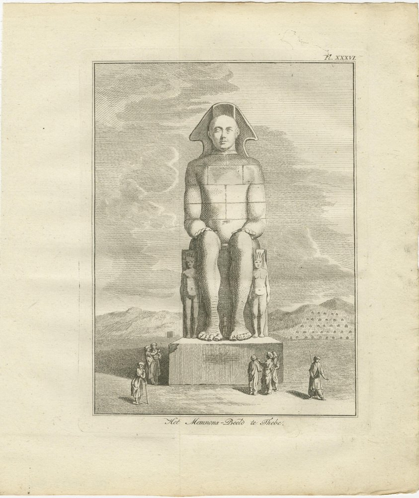 Colossus of Memnon at Thebes, 1776, Paper, Set of 2 for sale at Pamono