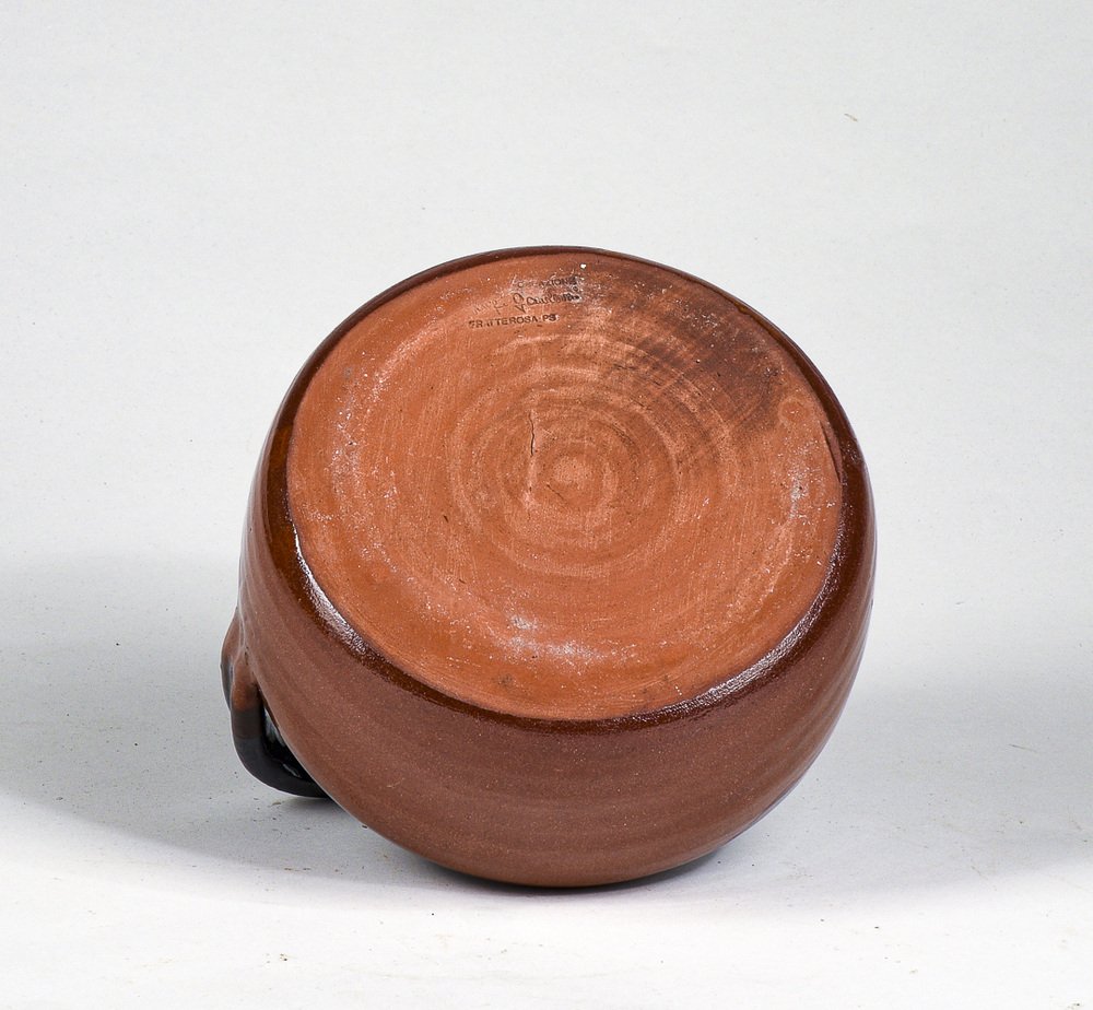 Vaso In Terracotta Uomo Adorabile - Arancione, 33 Cm X 12,5 Cm, Decorazione Giardino E Casa, Regalo Unico Per Amanti Delle Piante