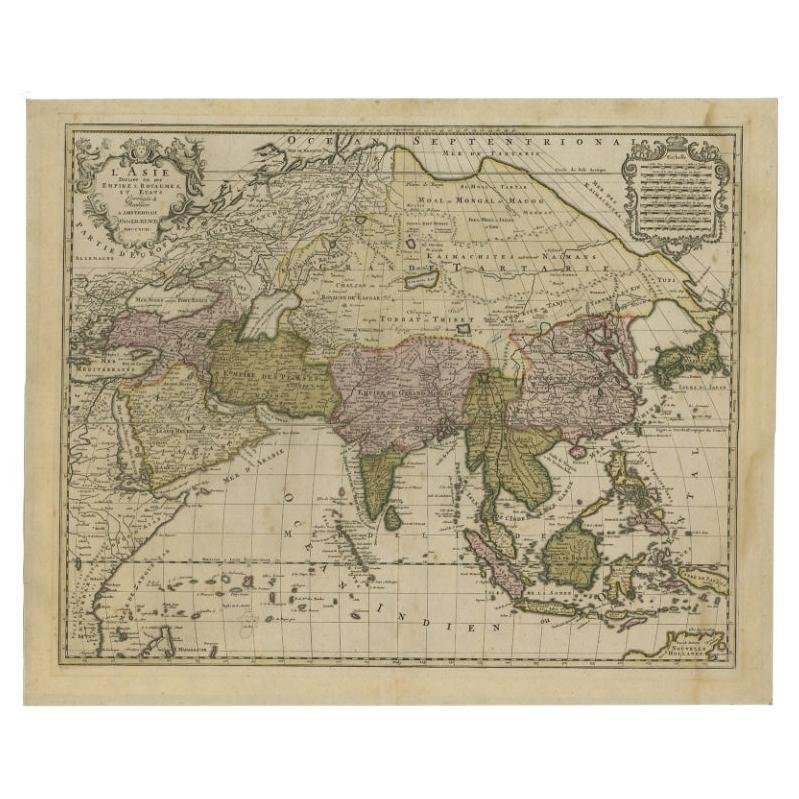Large Antique Map of Asia, 1792 for sale at Pamono