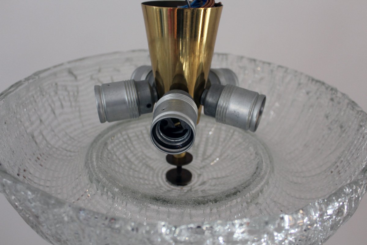 Vintage Einbau-Deckenleuchte aus Dispersionsglas von Stölzle bei Pamono