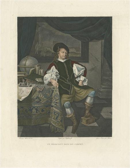 Abram, A Dutch Merchant, 1820, Print for sale at Pamono