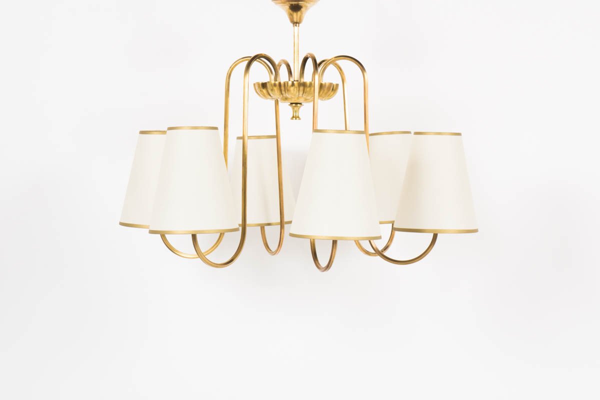 French Brass Chandelier 1950s For At Pamono French Brass Chandelier 1950s