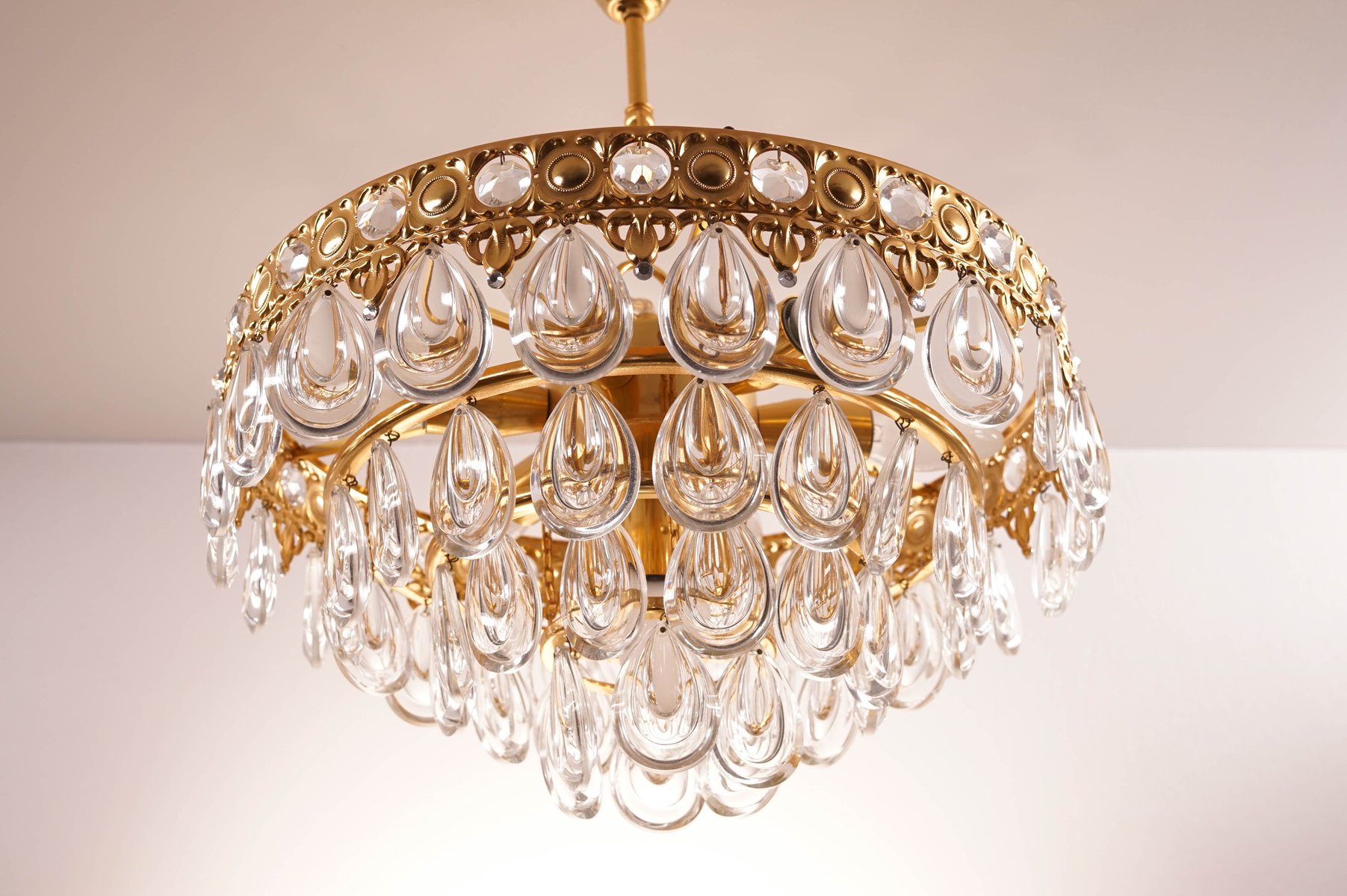 Vintage Teardrop Crystal Chandelier From Palwa For At Pamono Vintage Teardrop Crystal Chandelier From Palwa