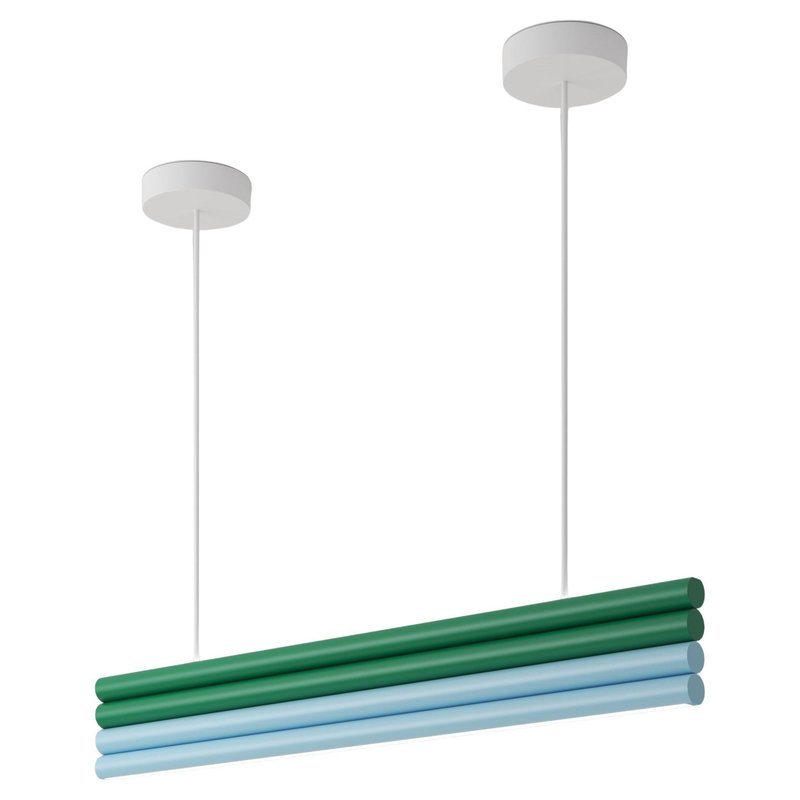 Green and Light Blue Parallel Tubes by Atelier Areti for sale at Pamono