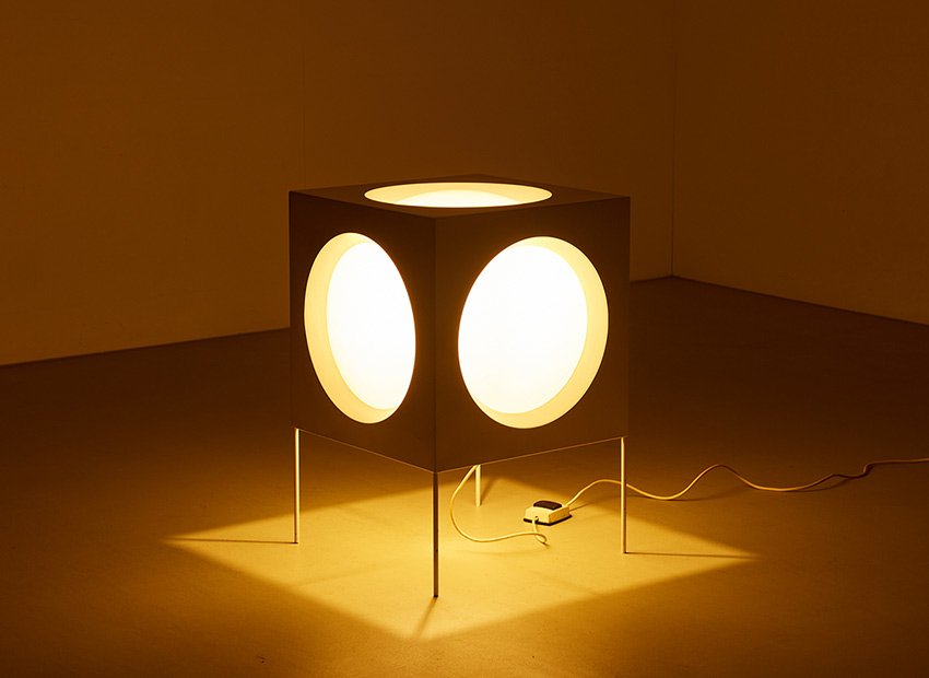 Cube Floor Lamp by Carl Moor for Bag Turgi, 1960s for sale at Pamono