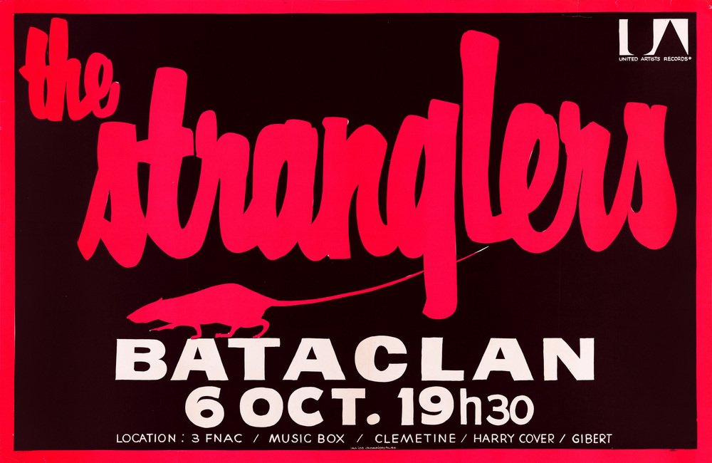 The Stranglers Concert at Bataclan Poster, Paris, France, 1978 for sale ...