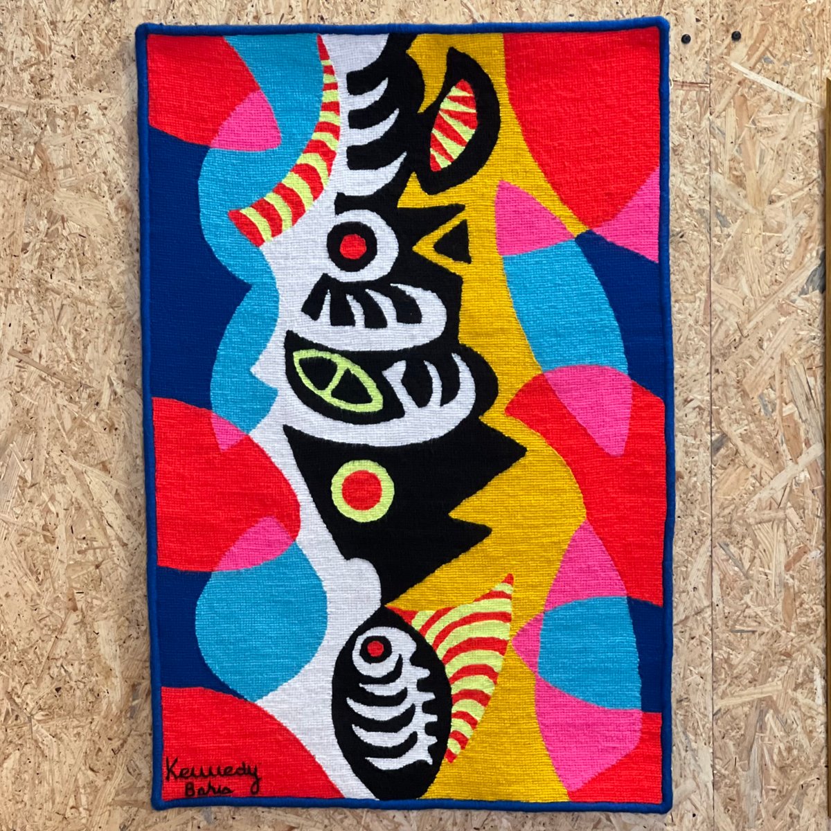 Modernist Textile Wall Hanging by Kennedy Bahia, Brazil / Scandinavia ...