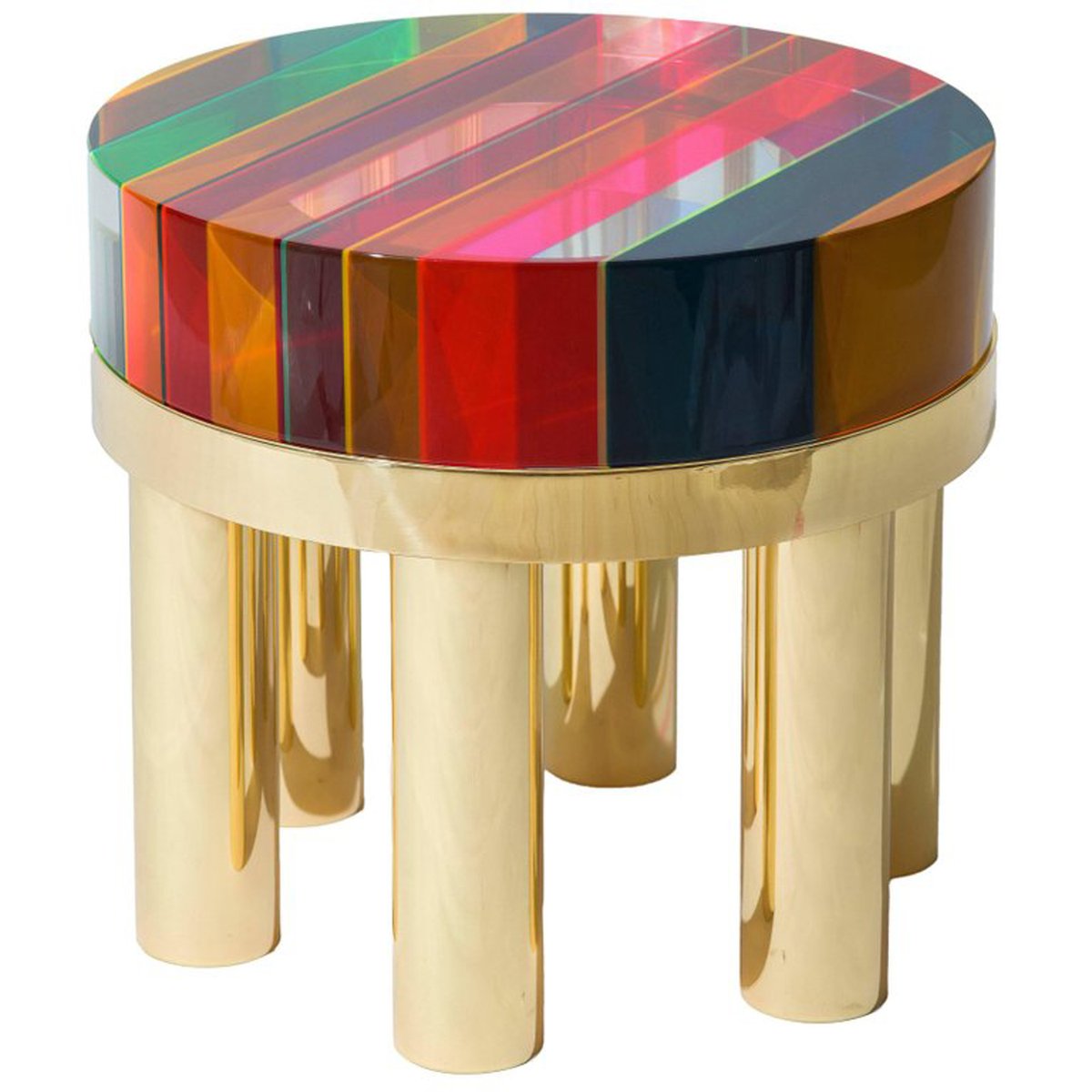 Table Basse DNA Ronde en Plexiglas par Studio Superego en ...