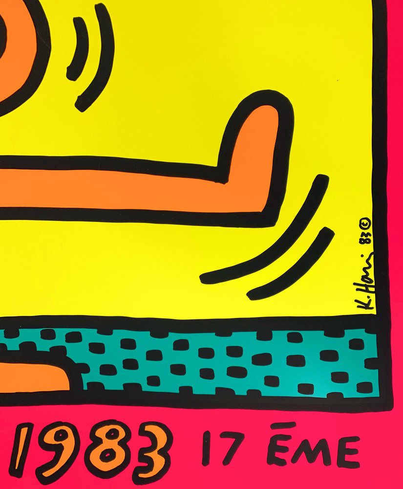 Chemise Levi's Vintage Années 80 Keith Haring 1983 - Taille M - Coton - Occasion Très Bon état
