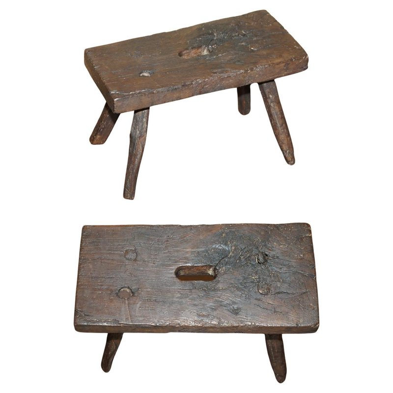 Antique Milking Dairy Stool, 1900 for sale at Pamono