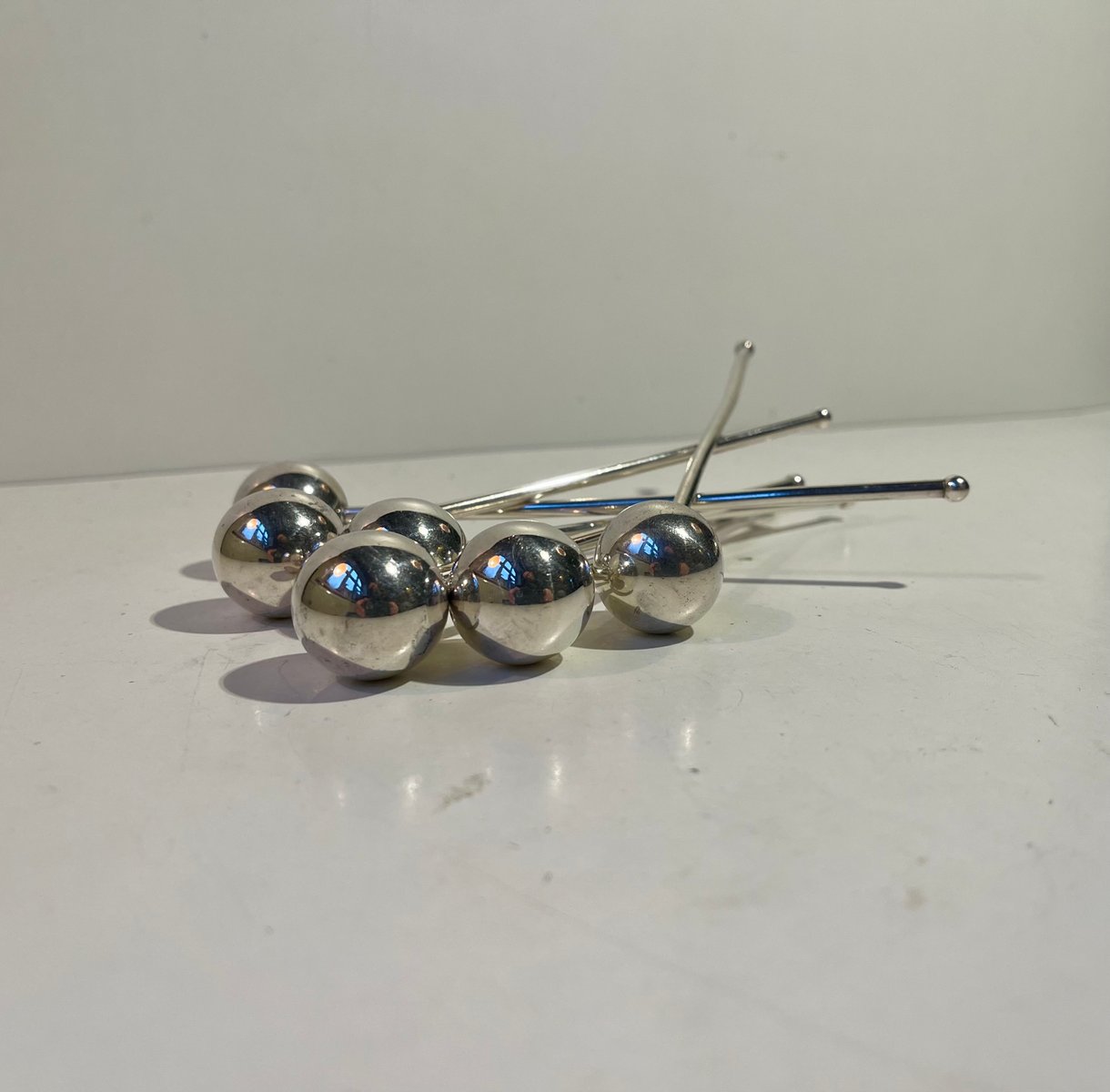 Mid-Century Modern Danish Drink Stirrers from Absa, 1960s, Set of 6 for ...