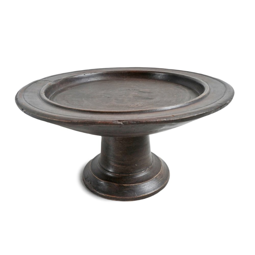 Large Vintage Java Pedestal Tray, 1970s for sale at Pamono
