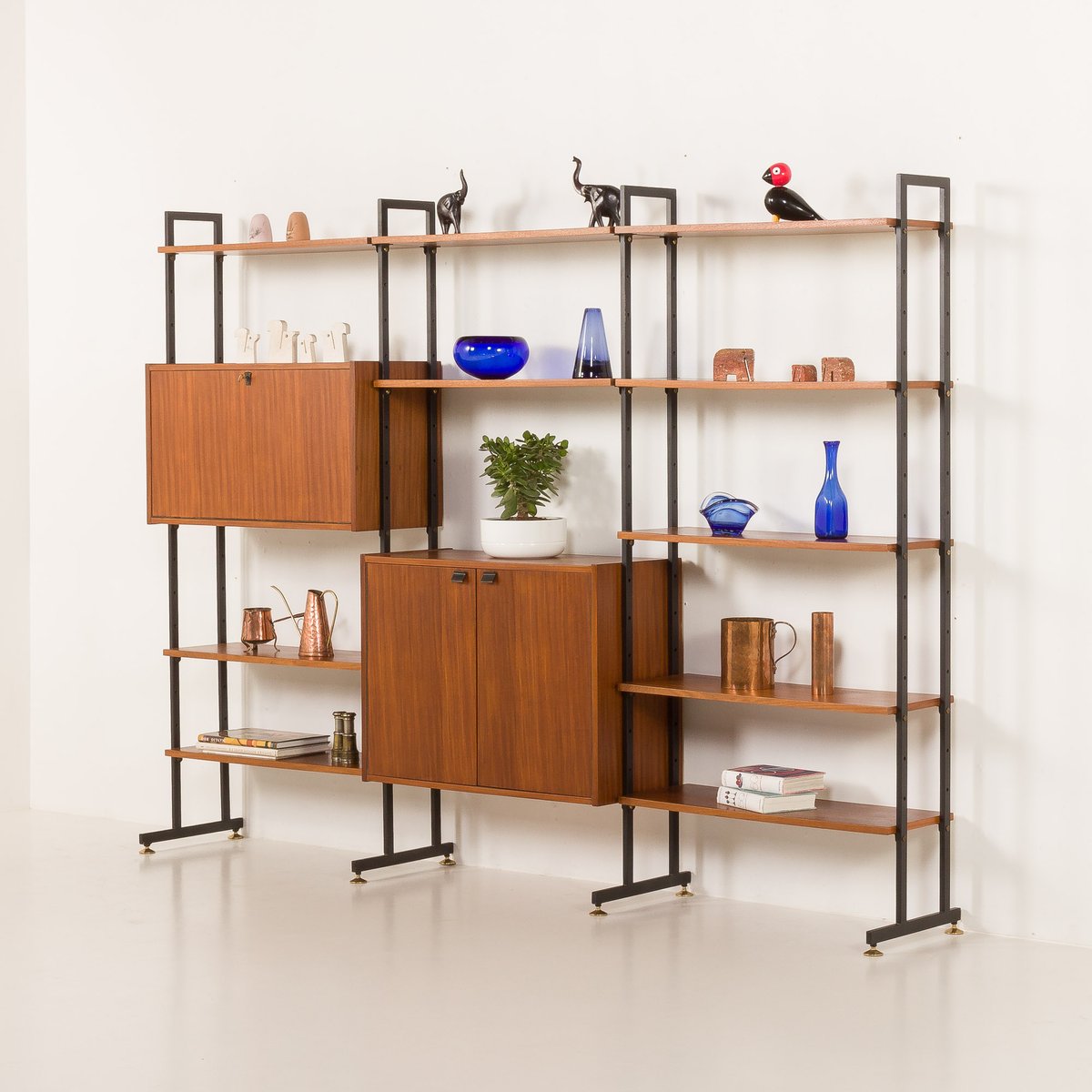 Free Standing Mid Century Wall Unit