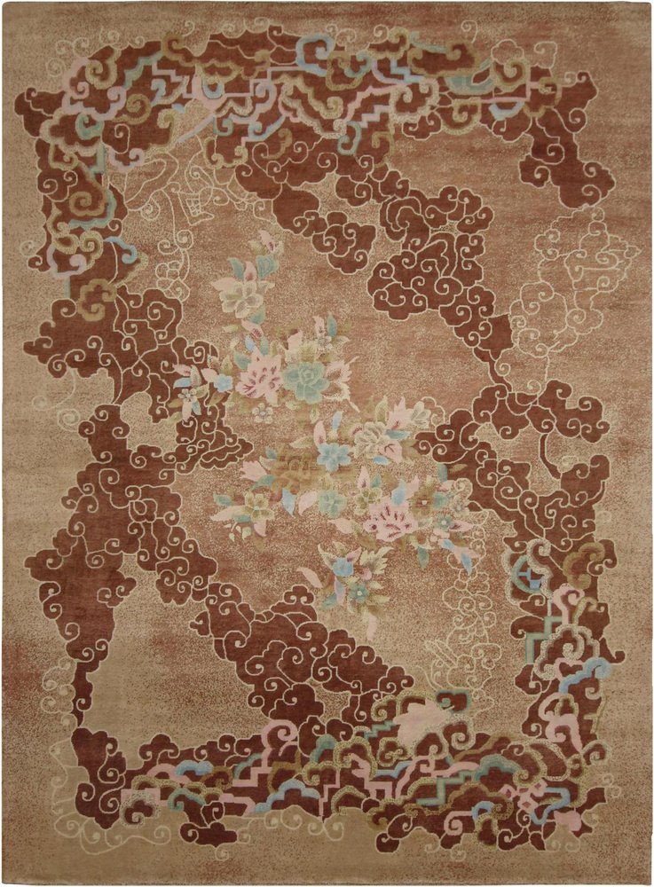 Cloud Pattern Rug Rug with Clouds and Floral Patterns by Rug&Kilim for sale at Pamono
