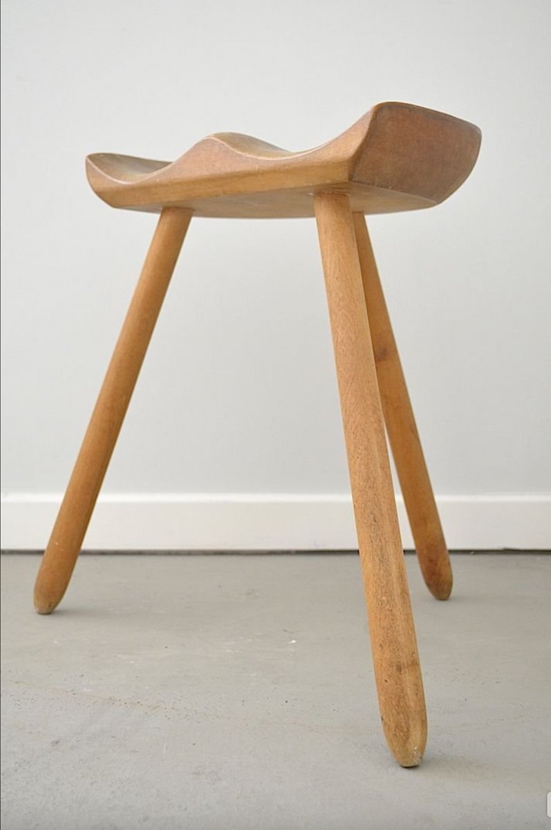 Vintage Scandinavian Stool, 1960s for sale at Pamono