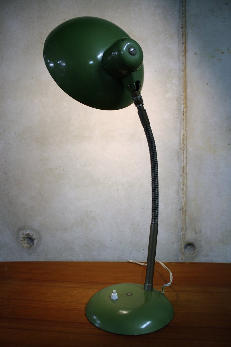 German Bauhaus Green Desk Lamp From Sis 1950s For Per Piece