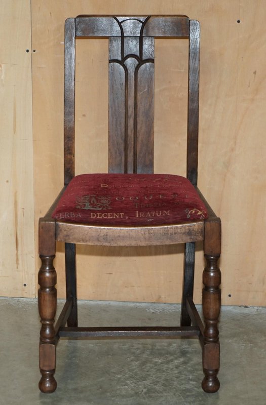 Englis Art Deco Hall Chair in Oak, 1930s for sale at Pamono