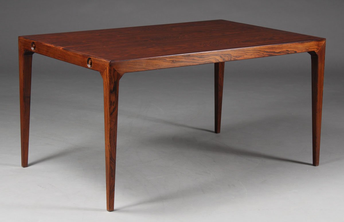 Table de salle à manger mid century en palissandre par kai winding danemark 1960s