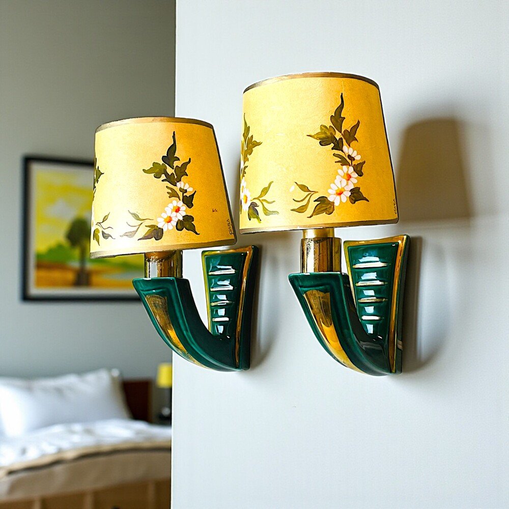 Wall Sconce Half Shades